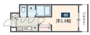 MELDIA秋山の物件間取画像